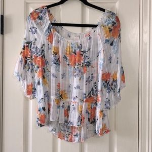 Floral sheer top